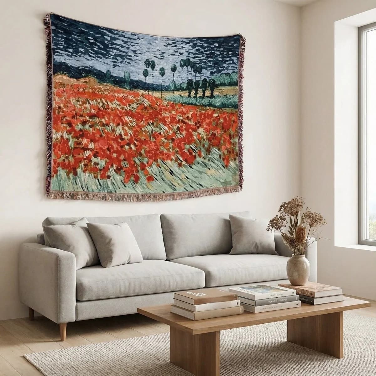 Van Goghi stiilis tapeet-tekk diivanile ja seinale