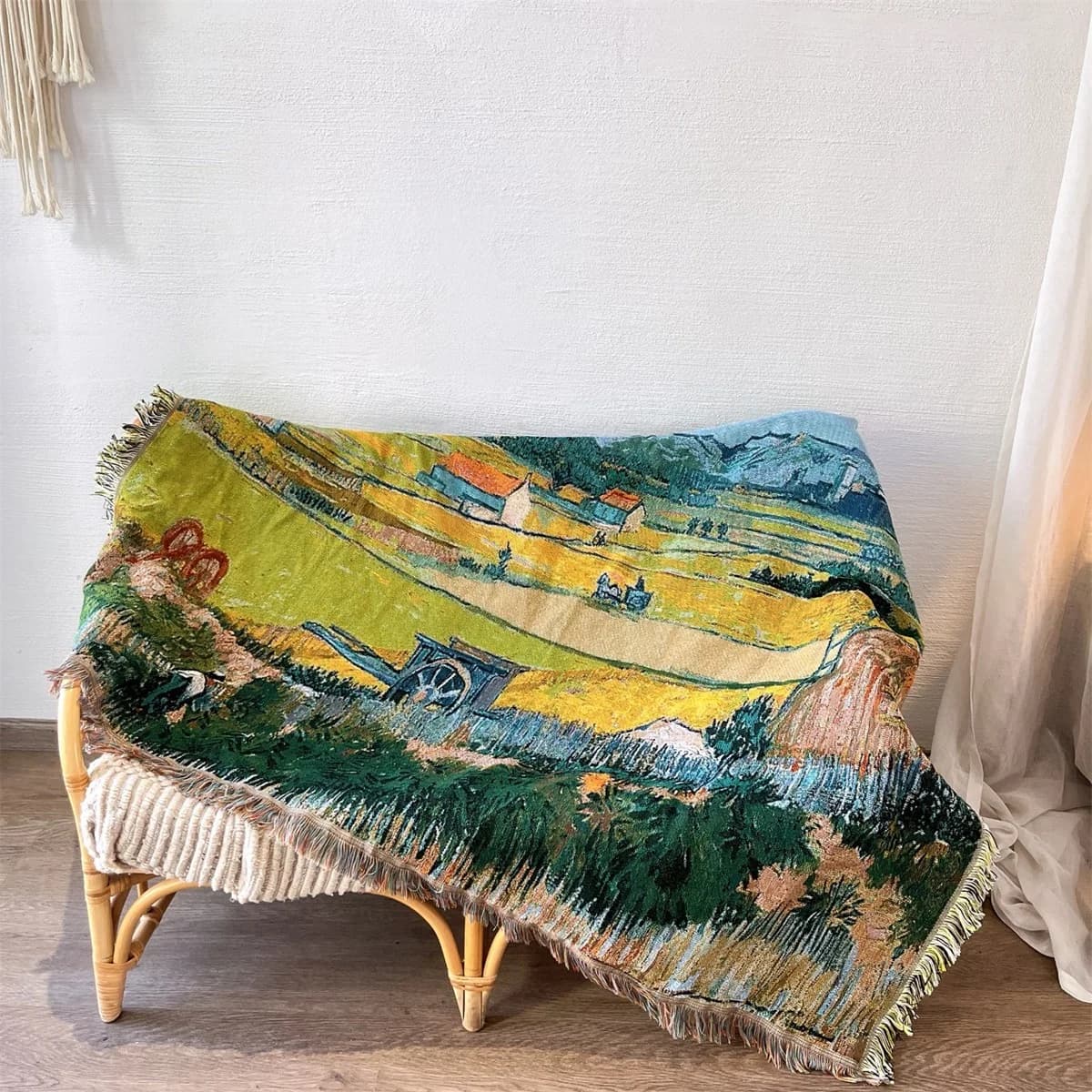 Van Goghi kunstitrükiga kootud diivanitekk