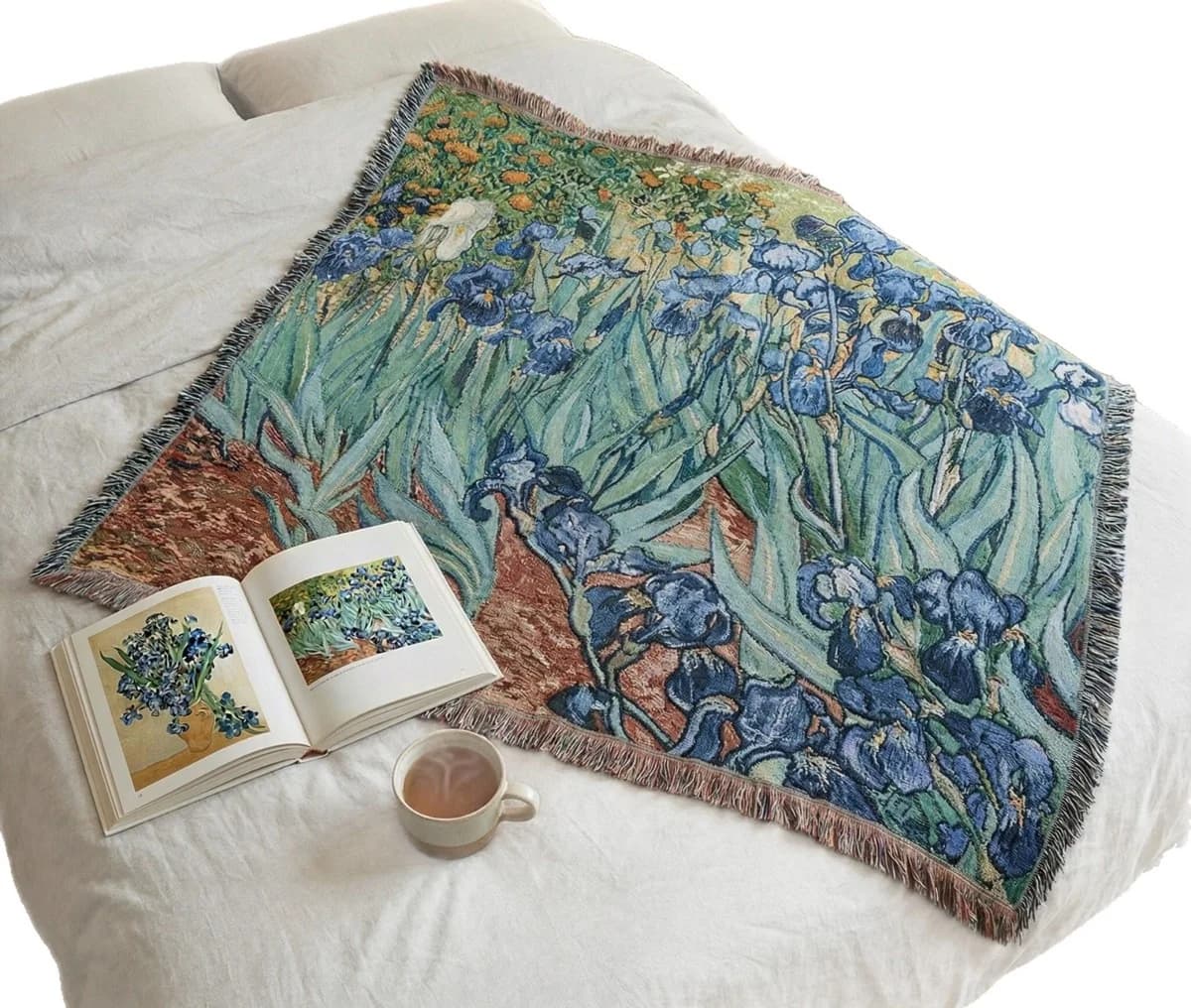 Van Goghi stiilis gobeläänist tekikate puuvillasegu diivanikate