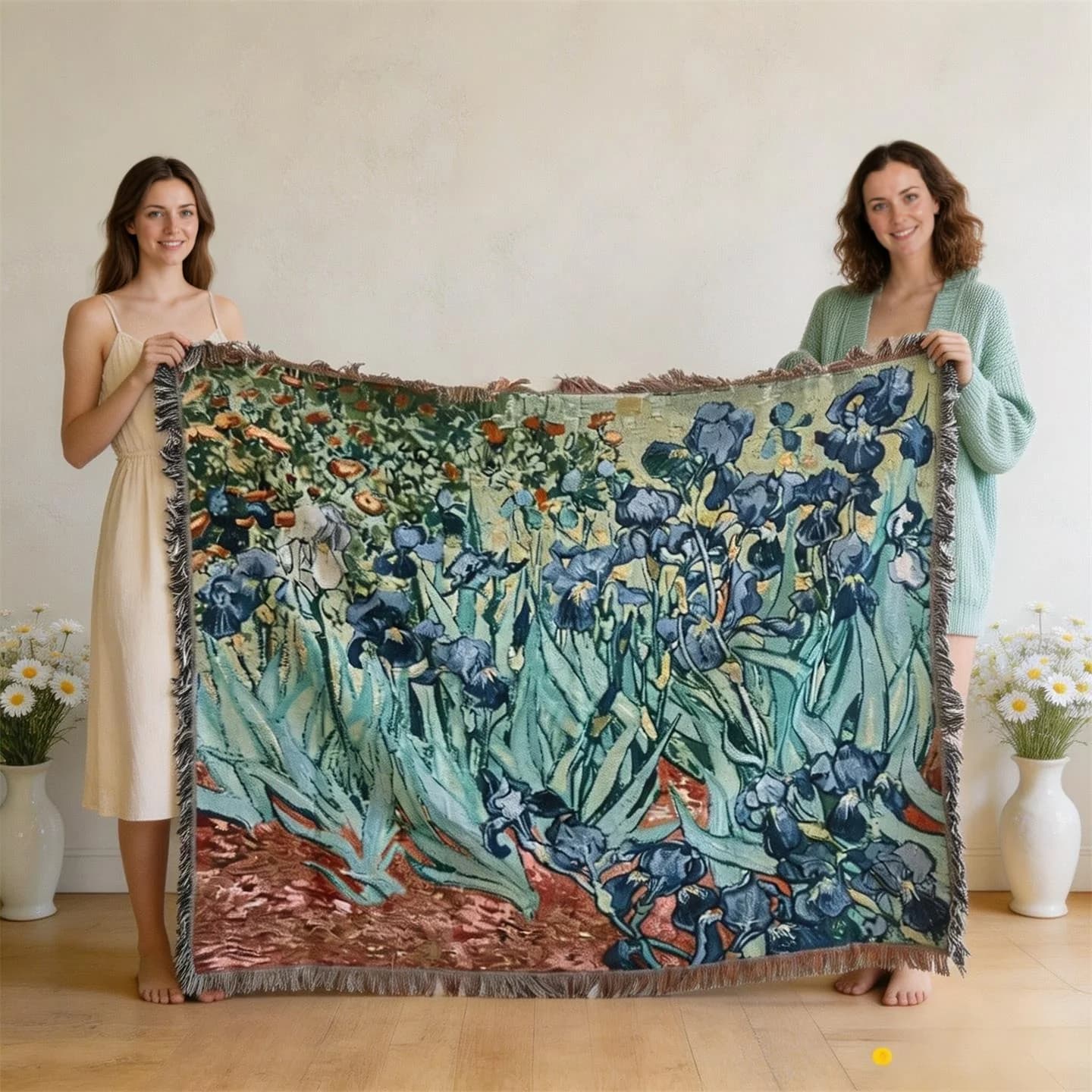 Van Goghi stiilis gobeläänist tekikate puuvillasegu diivanikate